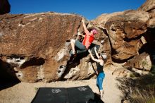 Bouldering in Hueco Tanks on 06/23/2019 with Blue Lizard Climbing and Yoga

Filename: SRM_20190623_0802430.jpg
Aperture: f/5.6
Shutter Speed: 1/500
Body: Canon EOS-1D Mark II
Lens: Canon EF 16-35mm f/2.8 L