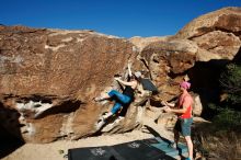 Bouldering in Hueco Tanks on 06/23/2019 with Blue Lizard Climbing and Yoga

Filename: SRM_20190623_0804570.jpg
Aperture: f/5.6
Shutter Speed: 1/500
Body: Canon EOS-1D Mark II
Lens: Canon EF 16-35mm f/2.8 L