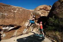 Bouldering in Hueco Tanks on 06/23/2019 with Blue Lizard Climbing and Yoga

Filename: SRM_20190623_0808050.jpg
Aperture: f/5.6
Shutter Speed: 1/500
Body: Canon EOS-1D Mark II
Lens: Canon EF 16-35mm f/2.8 L