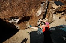 Bouldering in Hueco Tanks on 06/23/2019 with Blue Lizard Climbing and Yoga

Filename: SRM_20190623_0810280.jpg
Aperture: f/5.6
Shutter Speed: 1/640
Body: Canon EOS-1D Mark II
Lens: Canon EF 16-35mm f/2.8 L