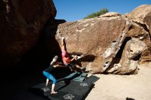 Bouldering in Hueco Tanks on 06/23/2019 with Blue Lizard Climbing and Yoga

Filename: SRM_20190623_0821340.jpg
Aperture: f/5.6
Shutter Speed: 1/400
Body: Canon EOS-1D Mark II
Lens: Canon EF 16-35mm f/2.8 L