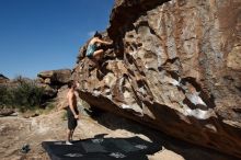 Bouldering in Hueco Tanks on 06/28/2019 with Blue Lizard Climbing and Yoga

Filename: SRM_20190628_0928360.jpg
Aperture: f/5.6
Shutter Speed: 1/400
Body: Canon EOS-1D Mark II
Lens: Canon EF 16-35mm f/2.8 L