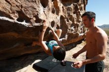 Bouldering in Hueco Tanks on 06/28/2019 with Blue Lizard Climbing and Yoga

Filename: SRM_20190628_0935100.jpg
Aperture: f/5.6
Shutter Speed: 1/400
Body: Canon EOS-1D Mark II
Lens: Canon EF 16-35mm f/2.8 L