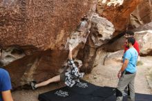 Bouldering in Hueco Tanks on 11/10/2019 with Blue Lizard Climbing and Yoga

Filename: SRM_20191110_1051500.jpg
Aperture: f/5.6
Shutter Speed: 1/250
Body: Canon EOS-1D Mark II
Lens: Canon EF 16-35mm f/2.8 L