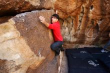 Bouldering in Hueco Tanks on 11/10/2019 with Blue Lizard Climbing and Yoga

Filename: SRM_20191110_1238540.jpg
Aperture: f/5.6
Shutter Speed: 1/250
Body: Canon EOS-1D Mark II
Lens: Canon EF 16-35mm f/2.8 L
