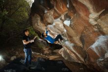 Bouldering in Hueco Tanks on 11/17/2019 with Blue Lizard Climbing and Yoga

Filename: SRM_20191117_1201320.jpg
Aperture: f/8.0
Shutter Speed: 1/250
Body: Canon EOS-1D Mark II
Lens: Canon EF 16-35mm f/2.8 L