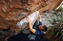 Bouldering in Hueco Tanks on 11/24/2019 with Blue Lizard Climbing and Yoga

Filename: SRM_20191124_1334570.jpg
Aperture: f/4.5
Shutter Speed: 1/250
Body: Canon EOS-1D Mark II
Lens: Canon EF 16-35mm f/2.8 L
