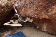 Bouldering in Hueco Tanks on 11/25/2019 with Blue Lizard Climbing and Yoga

Filename: SRM_20191125_1101060.jpg
Aperture: f/5.6
Shutter Speed: 1/250
Body: Canon EOS-1D Mark II
Lens: Canon EF 16-35mm f/2.8 L