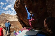 Bouldering in Hueco Tanks on 11/25/2019 with Blue Lizard Climbing and Yoga

Filename: SRM_20191125_1519460.jpg
Aperture: f/8.0
Shutter Speed: 1/400
Body: Canon EOS-1D Mark II
Lens: Canon EF 16-35mm f/2.8 L