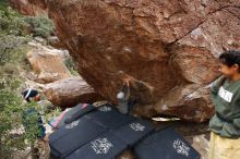 Bouldering in Hueco Tanks on 11/26/2019 with Blue Lizard Climbing and Yoga

Filename: SRM_20191126_1111290.jpg
Aperture: f/7.1
Shutter Speed: 1/250
Body: Canon EOS-1D Mark II
Lens: Canon EF 16-35mm f/2.8 L