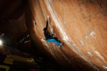 Bouldering in Hueco Tanks on 11/26/2019 with Blue Lizard Climbing and Yoga

Filename: SRM_20191126_1427470.jpg
Aperture: f/7.1
Shutter Speed: 1/250
Body: Canon EOS-1D Mark II
Lens: Canon EF 16-35mm f/2.8 L
