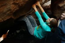 Bouldering in Hueco Tanks on 11/29/2019 with Blue Lizard Climbing and Yoga

Filename: SRM_20191129_1230130.jpg
Aperture: f/4.0
Shutter Speed: 1/250
Body: Canon EOS-1D Mark II
Lens: Canon EF 50mm f/1.8 II
