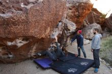 Bouldering in Hueco Tanks on 12/06/2019 with Blue Lizard Climbing and Yoga

Filename: SRM_20191206_1018160.jpg
Aperture: f/5.0
Shutter Speed: 1/250
Body: Canon EOS-1D Mark II
Lens: Canon EF 16-35mm f/2.8 L