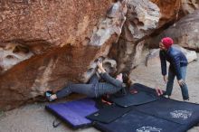 Bouldering in Hueco Tanks on 12/06/2019 with Blue Lizard Climbing and Yoga

Filename: SRM_20191206_1018540.jpg
Aperture: f/4.5
Shutter Speed: 1/250
Body: Canon EOS-1D Mark II
Lens: Canon EF 16-35mm f/2.8 L