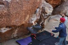 Bouldering in Hueco Tanks on 12/06/2019 with Blue Lizard Climbing and Yoga

Filename: SRM_20191206_1022290.jpg
Aperture: f/5.0
Shutter Speed: 1/250
Body: Canon EOS-1D Mark II
Lens: Canon EF 16-35mm f/2.8 L
