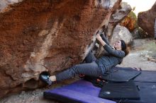 Bouldering in Hueco Tanks on 12/06/2019 with Blue Lizard Climbing and Yoga

Filename: SRM_20191206_1023480.jpg
Aperture: f/4.0
Shutter Speed: 1/250
Body: Canon EOS-1D Mark II
Lens: Canon EF 16-35mm f/2.8 L