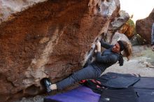 Bouldering in Hueco Tanks on 12/06/2019 with Blue Lizard Climbing and Yoga

Filename: SRM_20191206_1023500.jpg
Aperture: f/4.0
Shutter Speed: 1/250
Body: Canon EOS-1D Mark II
Lens: Canon EF 16-35mm f/2.8 L