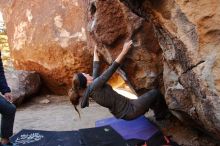 Bouldering in Hueco Tanks on 12/06/2019 with Blue Lizard Climbing and Yoga

Filename: SRM_20191206_1025310.jpg
Aperture: f/4.0
Shutter Speed: 1/250
Body: Canon EOS-1D Mark II
Lens: Canon EF 16-35mm f/2.8 L