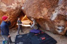 Bouldering in Hueco Tanks on 12/06/2019 with Blue Lizard Climbing and Yoga

Filename: SRM_20191206_1031070.jpg
Aperture: f/4.0
Shutter Speed: 1/250
Body: Canon EOS-1D Mark II
Lens: Canon EF 16-35mm f/2.8 L