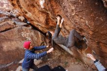 Bouldering in Hueco Tanks on 12/06/2019 with Blue Lizard Climbing and Yoga

Filename: SRM_20191206_1043330.jpg
Aperture: f/4.5
Shutter Speed: 1/250
Body: Canon EOS-1D Mark II
Lens: Canon EF 16-35mm f/2.8 L