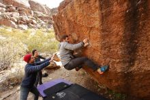 Bouldering in Hueco Tanks on 12/06/2019 with Blue Lizard Climbing and Yoga

Filename: SRM_20191206_1130260.jpg
Aperture: f/8.0
Shutter Speed: 1/250
Body: Canon EOS-1D Mark II
Lens: Canon EF 16-35mm f/2.8 L