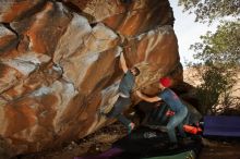 Bouldering in Hueco Tanks on 12/06/2019 with Blue Lizard Climbing and Yoga

Filename: SRM_20191206_1242270.jpg
Aperture: f/8.0
Shutter Speed: 1/250
Body: Canon EOS-1D Mark II
Lens: Canon EF 16-35mm f/2.8 L