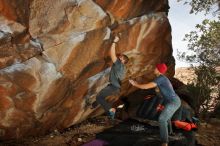 Bouldering in Hueco Tanks on 12/06/2019 with Blue Lizard Climbing and Yoga

Filename: SRM_20191206_1247240.jpg
Aperture: f/8.0
Shutter Speed: 1/250
Body: Canon EOS-1D Mark II
Lens: Canon EF 16-35mm f/2.8 L
