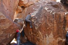 Bouldering in Hueco Tanks on 12/06/2019 with Blue Lizard Climbing and Yoga

Filename: SRM_20191206_1351540.jpg
Aperture: f/4.5
Shutter Speed: 1/250
Body: Canon EOS-1D Mark II
Lens: Canon EF 16-35mm f/2.8 L