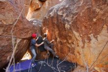 Bouldering in Hueco Tanks on 12/06/2019 with Blue Lizard Climbing and Yoga

Filename: SRM_20191206_1407350.jpg
Aperture: f/4.0
Shutter Speed: 1/250
Body: Canon EOS-1D Mark II
Lens: Canon EF 16-35mm f/2.8 L