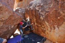 Bouldering in Hueco Tanks on 12/06/2019 with Blue Lizard Climbing and Yoga

Filename: SRM_20191206_1411250.jpg
Aperture: f/4.0
Shutter Speed: 1/250
Body: Canon EOS-1D Mark II
Lens: Canon EF 16-35mm f/2.8 L