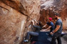 Bouldering in Hueco Tanks on 12/06/2019 with Blue Lizard Climbing and Yoga

Filename: SRM_20191206_1419100.jpg
Aperture: f/4.0
Shutter Speed: 1/250
Body: Canon EOS-1D Mark II
Lens: Canon EF 16-35mm f/2.8 L