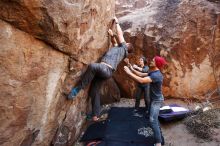 Bouldering in Hueco Tanks on 12/06/2019 with Blue Lizard Climbing and Yoga

Filename: SRM_20191206_1420150.jpg
Aperture: f/4.0
Shutter Speed: 1/250
Body: Canon EOS-1D Mark II
Lens: Canon EF 16-35mm f/2.8 L