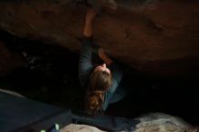 Bouldering in Hueco Tanks on 12/06/2019 with Blue Lizard Climbing and Yoga

Filename: SRM_20191206_1808000.jpg
Aperture: f/1.8
Shutter Speed: 1/40
Body: Canon EOS-1D Mark II
Lens: Canon EF 50mm f/1.8 II