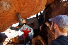 Bouldering in Hueco Tanks on 12/13/2019 with Blue Lizard Climbing and Yoga

Filename: SRM_20191213_1244090.jpg
Aperture: f/4.0
Shutter Speed: 1/250
Body: Canon EOS-1D Mark II
Lens: Canon EF 16-35mm f/2.8 L