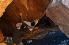 Bouldering in Hueco Tanks on 12/13/2019 with Blue Lizard Climbing and Yoga

Filename: SRM_20191213_1710190.jpg
Aperture: f/3.5
Shutter Speed: 1/250
Body: Canon EOS-1D Mark II
Lens: Canon EF 50mm f/1.8 II