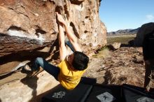 Bouldering in Hueco Tanks on 12/16/2019 with Blue Lizard Climbing and Yoga

Filename: SRM_20191216_1011250.jpg
Aperture: f/8.0
Shutter Speed: 1/320
Body: Canon EOS-1D Mark II
Lens: Canon EF 16-35mm f/2.8 L