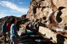Bouldering in Hueco Tanks on 12/16/2019 with Blue Lizard Climbing and Yoga

Filename: SRM_20191216_1017240.jpg
Aperture: f/8.0
Shutter Speed: 1/500
Body: Canon EOS-1D Mark II
Lens: Canon EF 16-35mm f/2.8 L