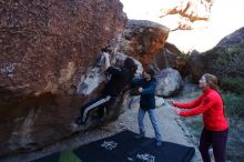 Bouldering in Hueco Tanks on 12/19/2019 with Blue Lizard Climbing and Yoga

Filename: SRM_20191219_1046090.jpg
Aperture: f/4.5
Shutter Speed: 1/250
Body: Canon EOS-1D Mark II
Lens: Canon EF 16-35mm f/2.8 L