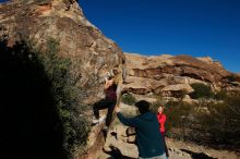 Bouldering in Hueco Tanks on 12/19/2019 with Blue Lizard Climbing and Yoga

Filename: SRM_20191219_1049240.jpg
Aperture: f/8.0
Shutter Speed: 1/500
Body: Canon EOS-1D Mark II
Lens: Canon EF 16-35mm f/2.8 L