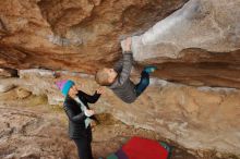 Bouldering in Hueco Tanks on 12/23/2019 with Blue Lizard Climbing and Yoga

Filename: SRM_20191223_1001170.jpg
Aperture: f/5.6
Shutter Speed: 1/250
Body: Canon EOS-1D Mark II
Lens: Canon EF 16-35mm f/2.8 L