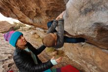 Bouldering in Hueco Tanks on 12/23/2019 with Blue Lizard Climbing and Yoga

Filename: SRM_20191223_1001350.jpg
Aperture: f/5.6
Shutter Speed: 1/250
Body: Canon EOS-1D Mark II
Lens: Canon EF 16-35mm f/2.8 L