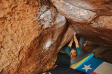 Bouldering in Hueco Tanks on 12/24/2019 with Blue Lizard Climbing and Yoga

Filename: SRM_20191224_1210180.jpg
Aperture: f/3.5
Shutter Speed: 1/250
Body: Canon EOS-1D Mark II
Lens: Canon EF 16-35mm f/2.8 L