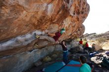 Bouldering in Hueco Tanks on 12/26/2019 with Blue Lizard Climbing and Yoga

Filename: SRM_20191226_1140100.jpg
Aperture: f/8.0
Shutter Speed: 1/320
Body: Canon EOS-1D Mark II
Lens: Canon EF 16-35mm f/2.8 L