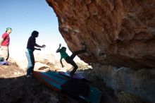 Bouldering in Hueco Tanks on 12/26/2019 with Blue Lizard Climbing and Yoga

Filename: SRM_20191226_1147440.jpg
Aperture: f/10.0
Shutter Speed: 1/320
Body: Canon EOS-1D Mark II
Lens: Canon EF 16-35mm f/2.8 L