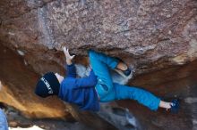 Bouldering in Hueco Tanks on 12/27/2019 with Blue Lizard Climbing and Yoga

Filename: SRM_20191227_1027400.jpg
Aperture: f/2.8
Shutter Speed: 1/320
Body: Canon EOS-1D Mark II
Lens: Canon EF 50mm f/1.8 II