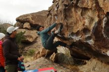 Bouldering in Hueco Tanks on 12/28/2019 with Blue Lizard Climbing and Yoga

Filename: SRM_20191228_1105120.jpg
Aperture: f/5.0
Shutter Speed: 1/250
Body: Canon EOS-1D Mark II
Lens: Canon EF 50mm f/1.8 II
