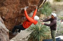 Bouldering in Hueco Tanks on 12/28/2019 with Blue Lizard Climbing and Yoga

Filename: SRM_20191228_1430480.jpg
Aperture: f/4.5
Shutter Speed: 1/200
Body: Canon EOS-1D Mark II
Lens: Canon EF 50mm f/1.8 II