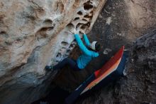 Bouldering in Hueco Tanks on 12/29/2019 with Blue Lizard Climbing and Yoga

Filename: SRM_20191229_1050260.jpg
Aperture: f/4.5
Shutter Speed: 1/250
Body: Canon EOS-1D Mark II
Lens: Canon EF 16-35mm f/2.8 L