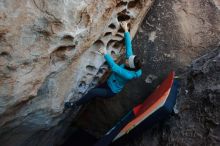 Bouldering in Hueco Tanks on 12/29/2019 with Blue Lizard Climbing and Yoga

Filename: SRM_20191229_1050290.jpg
Aperture: f/4.5
Shutter Speed: 1/250
Body: Canon EOS-1D Mark II
Lens: Canon EF 16-35mm f/2.8 L
