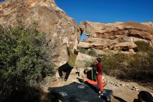 Bouldering in Hueco Tanks on 01/12/2020 with Blue Lizard Climbing and Yoga

Filename: SRM_20200112_1028250.jpg
Aperture: f/8.0
Shutter Speed: 1/320
Body: Canon EOS-1D Mark II
Lens: Canon EF 16-35mm f/2.8 L